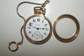 1333345 Hamilton 10k Gold Filled Railroad Pocket Watch Size 16 Grade 992 21j