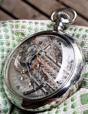 1444556 Hamilton Beautiful 1917 940 18 Size 21 Jewel Pocket Watch Display Back