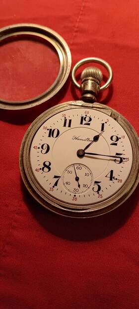 1507285 Hamilton Pocket Watch 992 Open Face Swing Out Case Size 16 21 Jewels