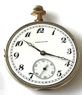 1790511 Hamilton Grade 910 Watch Co Lancaster Pocket Movement 1 7 Jewels. Runs