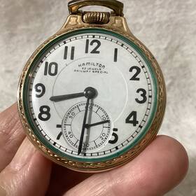 S18763 Hamilton 18763 Watch Grade 10 Gf 950 B S#s18763 16s 23j Open Face Working