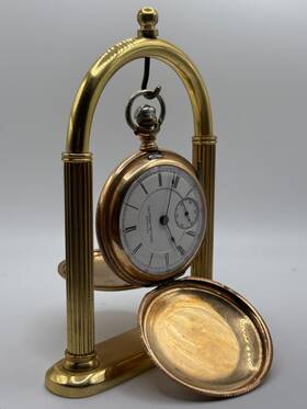 189298 Hamilton Inch Senator Hunter Case 17 Jewel Size 18 Gold Filled Pocket Watch Repair