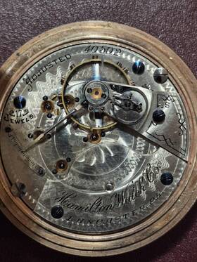 1898c Hamilton Antique Pw Grade 926 Model 1 Class 3 17j 18s Gf
