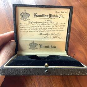 1959438 Hamilton Circa 1920s Pocket Watch Case Antique Box