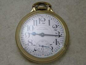 2642160 Hamilton Hamilton- Railway Special- 2642160- 10k Gold Filled- 1939- Runs- Pocket Watch