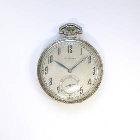 3119392 Hamilton 1926 Gents 12s 17j 916 Pocket Watch Solid White 14k Gold Wadsworth Case