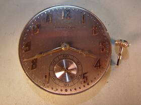 C1928 Hamilton 32156 Rare 12s 902 Grade Movftt 19j Runs Well With Bright Gold Dial