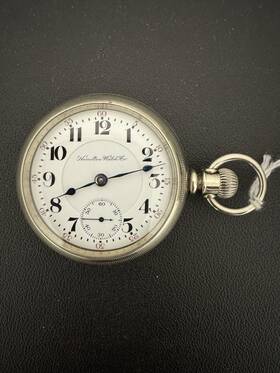 623698 Hamilton Railroad Grade 21 Jewels Mechanical Pocket Watch Silver Tone 18 Size