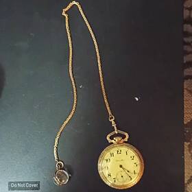 756195 Hamilton 17 Jewels Gold Filled Pocket Watch Mechanical Dress Vintage
