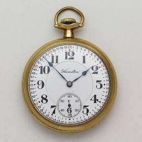 781137 Hamilton 992 Model 1 16 Size 21 Jewel Montgomery Dial Pocket Watch Ca. 1910