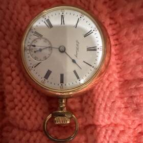 9396254 Hamilton Lancaster Pa 17 Jewels Gold Filled Pocket Watch Roman Numerals