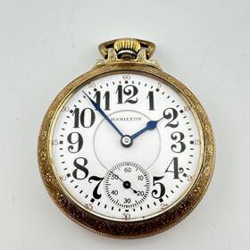 940-railroad Hamilton Inch 940 21j Gold Filled Swing-out Open Face 18s Railroad Pocket Watch