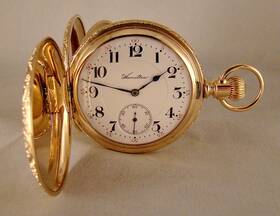 961-railroad Hamilton 127 Years Old Inch 961 21j 14k Gold Filled Hunter Case 16s Pocket Watch