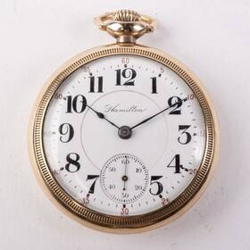9724097 Hamilton 1917 940 Railroad Grade Pocket Watch 21 Jewel 18s Gold Filled