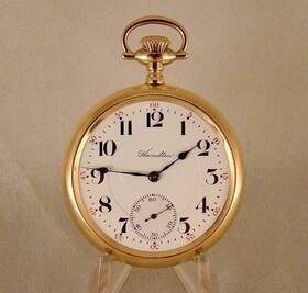 990-railroad Hamilton 114 Years Old Inch 990 21j 14k Gold Filled Size 16s Railroad Pocket Watch