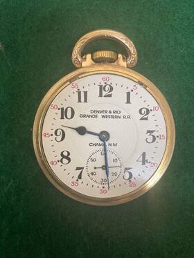 992l Hamilton Denver And Rio Grande Western Antique Pocket Watch
