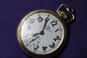 998e Hamilton Ball Pocket Watch