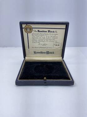 Hamilton B437 Antique 1920/30s Pocket Watch Box - 45mm