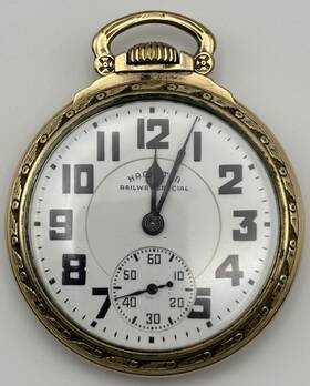 C36005 Hamilton 1942 10k Gold Filled Pocket Watch - 992b 21jewels 16s Working
