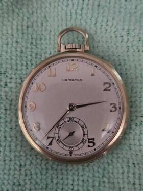 Gr.921 Hamilton H18501 Antique Mechanical Pocket Watch 21j 10s Works