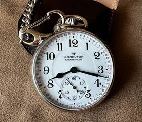 H40819110 Hamilton American Classic Railroad Pocket Watch Limited Edition 860/917