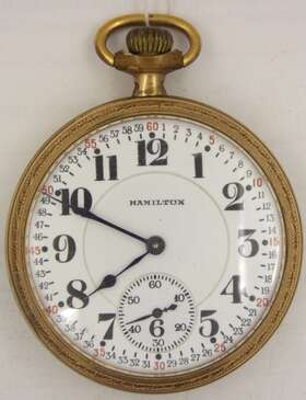 1926 Hamilton K224 992 21 Jewel Rr Grade Pocket Watch In Star Inch Majestic Case