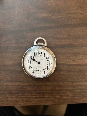 P375395 Hamilton Railway Special 992b 21 Jewel Pocket Watch Stainless Steel Case