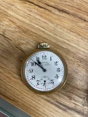 P577370 Hamilton Watch Co. Pocket 10k Gold Plated
