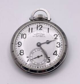 Hamilton S27567 Gorgeous 1958 950b Inch Railway Special 23 Jewels Pocket Watch Runs