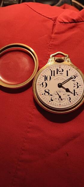 S29562 Hamilton 992 B Railway Special Pocket Watch Size 16 21 Jewels 10k Gold Filled