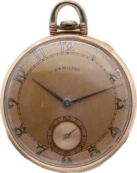 X108032 Hamilton 917 17 Jewels 10 Kg Vintage Pocket Watch