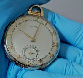 X98467 Hamilton 917 17 Jewels 10 K Gold Filled Vintage Pocket Watch