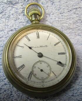 160-6r Hampden Pocket Watch 1900 Runs Lever Time St
