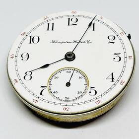 1605786 Hampden 1901 18s 7j Grade No.64 Pocket Watch Movement Parts Repair S/n
