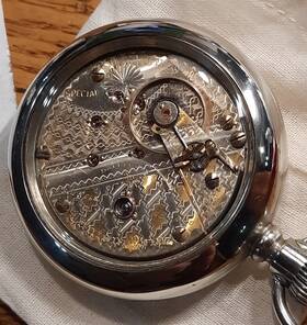 1650971 Hampden Vintage 1903 American 23j Display Back Watch Video Minty/serviced