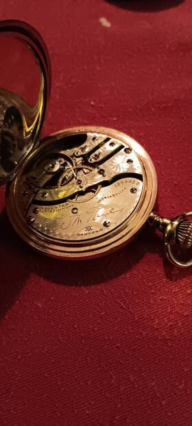1894450 Hampden William Mckinley Pocket Watch S16 21j Hunters Case
