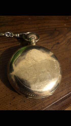 1899-1903 Hampden Vintage Hamden Pocket Watch With Columbia Gold-filled Case Circa
