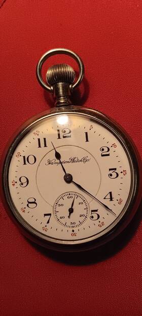 3315281 Hampden William Mckinley 21 Js Size 16 Open Face Pocket Watch Salesman Display