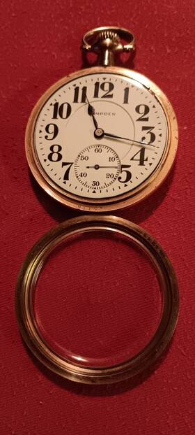 3323664 Hampden No. 105 Pocket Watch S16 21j Open Face