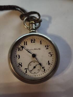 353265 Hampden Antique Pocket Watch Model 4 11 Jewel- Circa 1905- Not Running