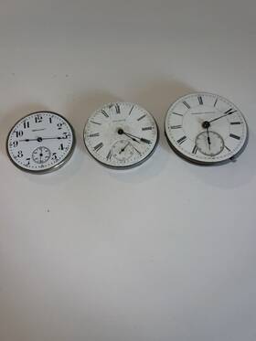 1088457 Hampden 3533991 Pocket Watch Lot Waltham Continental