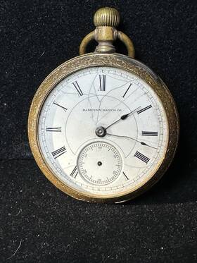 C.1890 Hampden 404551 Pocket Watch Serial Gf Phoenix Case Runs Needs Repair