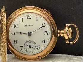 6556824 Hampden 1908 Dueber Special Hunting Pocket Watch Molly Stark Grade 3/0s 7j Gf 41