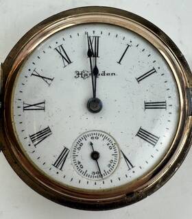 7851547 Hampden Molly Stark Ladies Pocket Watch Gold Filled #7851547 Runs