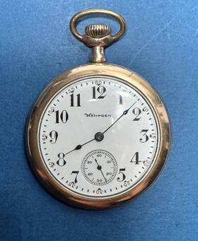8177410 Hampden 1890s Grade No. 306 15j Fancy Gold Filled Pocket Watch Working Read
