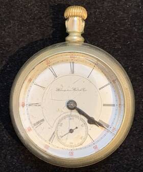 957640 Hampden Vintage Watch Co 17 Jewel Pocket Not Running For Parts