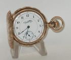 - Hampden Pocket Hunter Case Solid Vintage Gold Scarce Watch 14k Usa