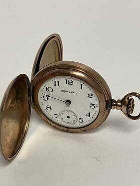 Zd327 Hampden Goldtone Pocket Watch Sold As Is Vintage Estate