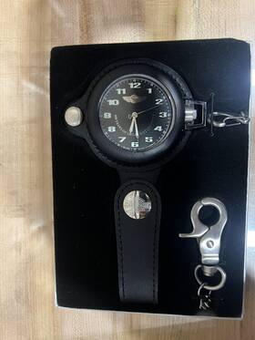 76a07 Harley-davidson Pocket Watch By Bulova 100th Anniversary