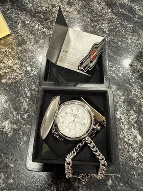 99622-98v Harley-davidson 95th Anniversary Edition Pocket Watch New In Box #4673 Of 9500